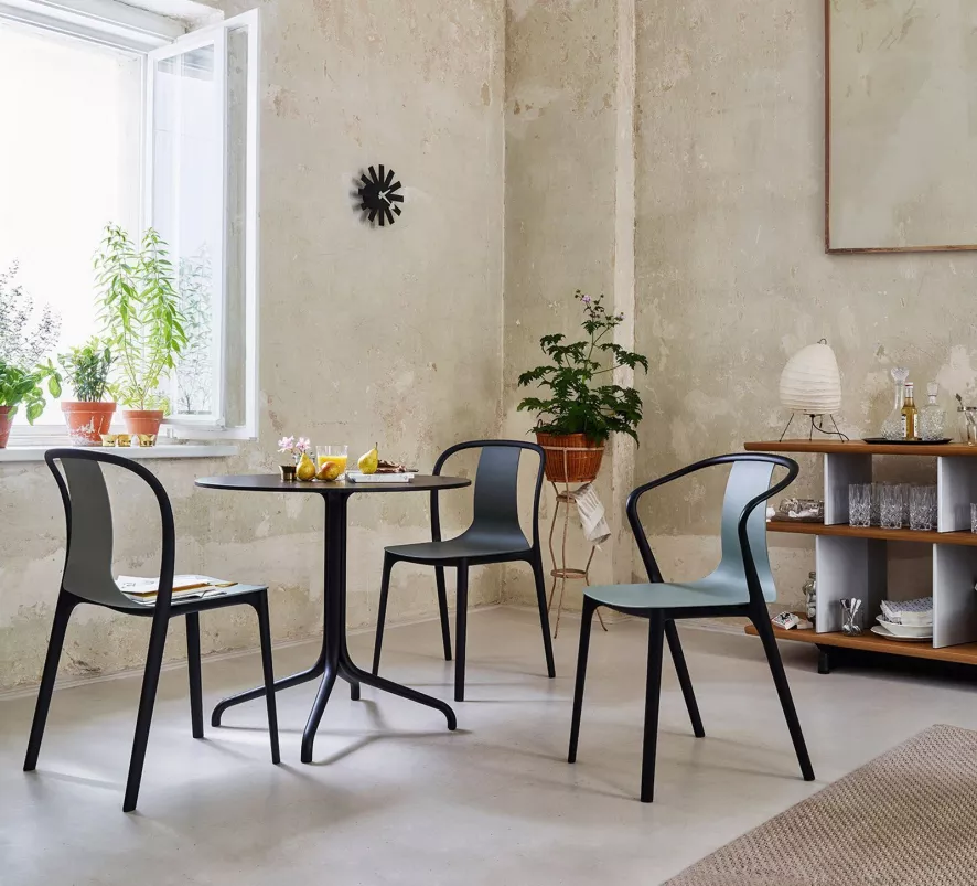 Vitra Belleville Armchair Stoel Diepzwart 12 Vitra Belleville Armchair Stoel Diepzwart - Afbeelding 10