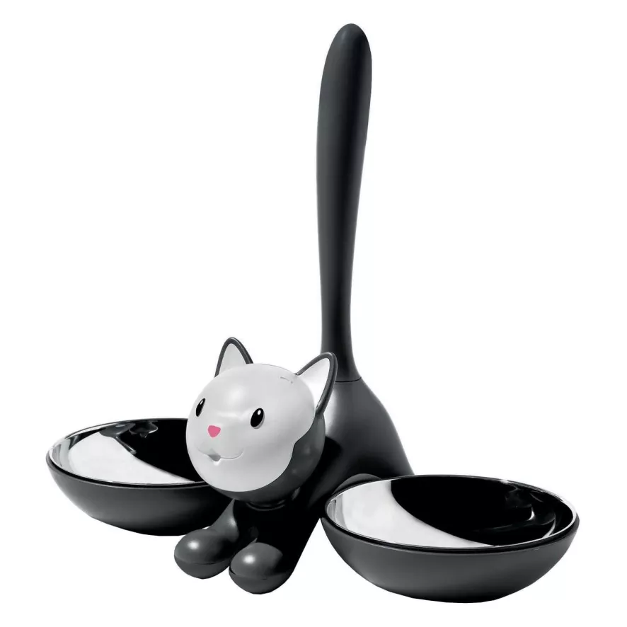 Alessi Tigrito Kattenvoerbak Ø16 Zwart 3 Alessi Tigrito Kattenvoerbak Ø16 Zwart