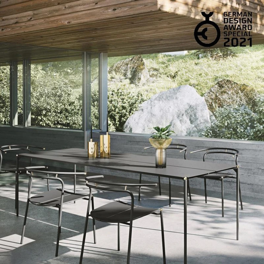 AYTM Novo Tuintafel 80x160 Taupe 6 AYTM Novo Tuintafel 80x160 Taupe - Afbeelding 4