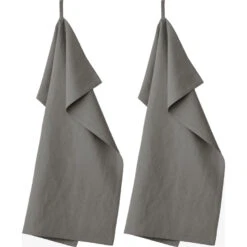 Bolia Soft Collection Theedoek Set Van 2 Donkergrijs