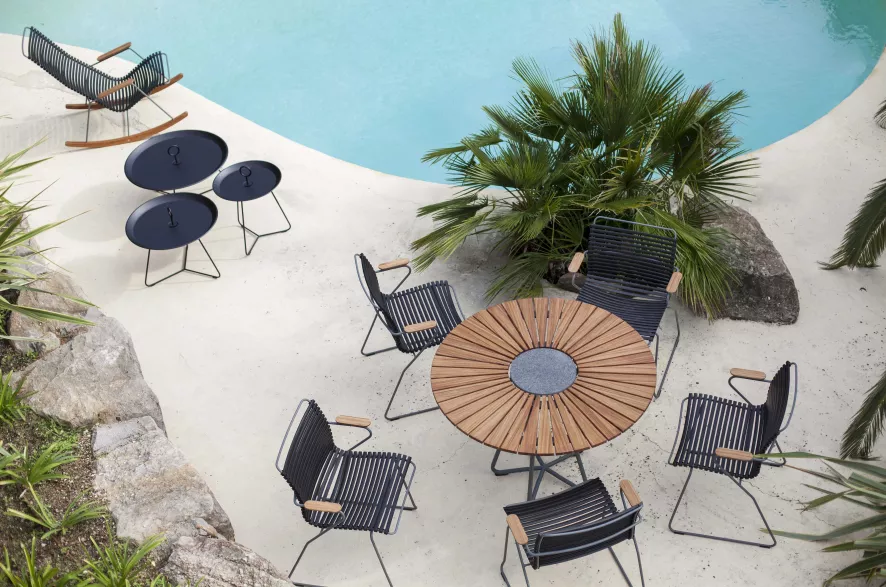 Houe Click Armchair Tuinstoel Petrol 4 Houe Click Armchair Tuinstoel Petrol - Afbeelding 2