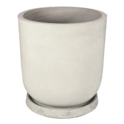 Collection Bloempot Met Onderzetter M Ø26 Lichtgrijs