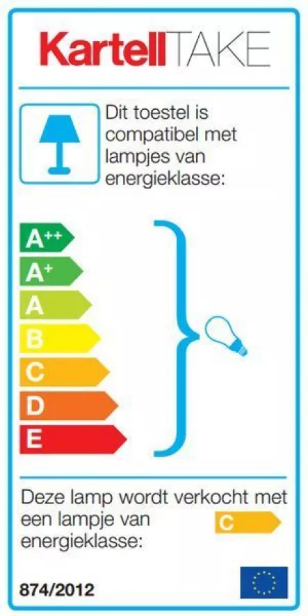 Kartell Take Tafellamp Blauw 7 Kartell Take Tafellamp Blauw - Afbeelding 5