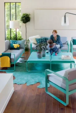 Fermob Bellevie Fauteuil Kussen Wit Cedar Green -Flos || EMU Winkel x886x886 fermob bellevie lounge tuinbank.jpg.pagespeed.ic .CDn q3Erom