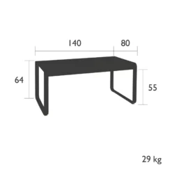 Fermob Bellevie Salontafel 140x80 Black Cherry -Flos || EMU Winkel x886x886 fermob bellevie tuintafel 140x8026.jpg.pagespeed.ic .hp3YadSYql 1