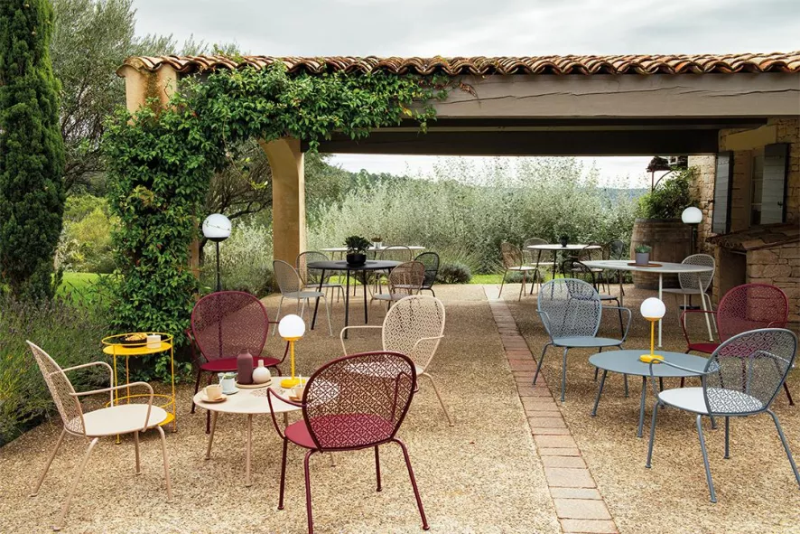 Fermob Lorette Tuintafel Ø 110cm Lapilli Grey 7 Fermob Lorette Tuintafel Ø 110cm Lapilli Grey - Afbeelding 5