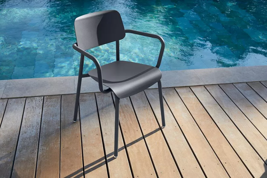 Fermob Studie Tuinstoel Met Armleuning Russet 8 Fermob Studie Tuinstoel Met Armleuning Russet - Afbeelding 6