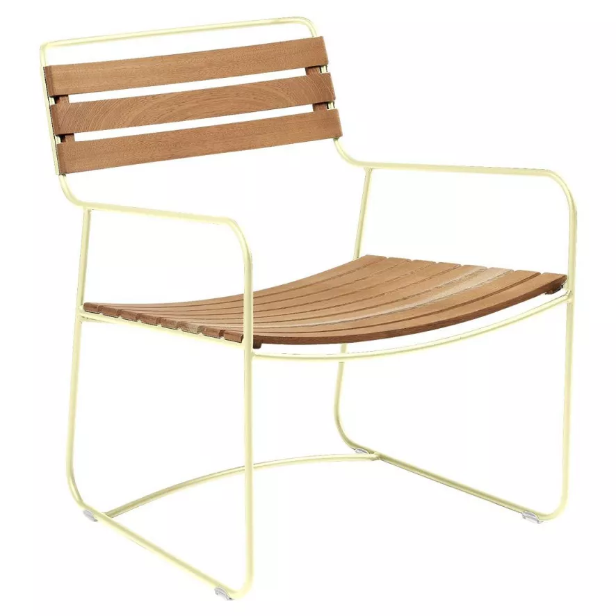 Fermob Surprising Teak Fauteuil Frosted Lemon 3 Fermob Surprising Teak Fauteuil Frosted Lemon