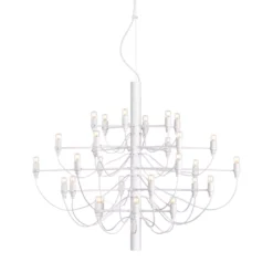 Flos 2097/30 By Gino Sarfatti Kroonluchter Transparant Wit