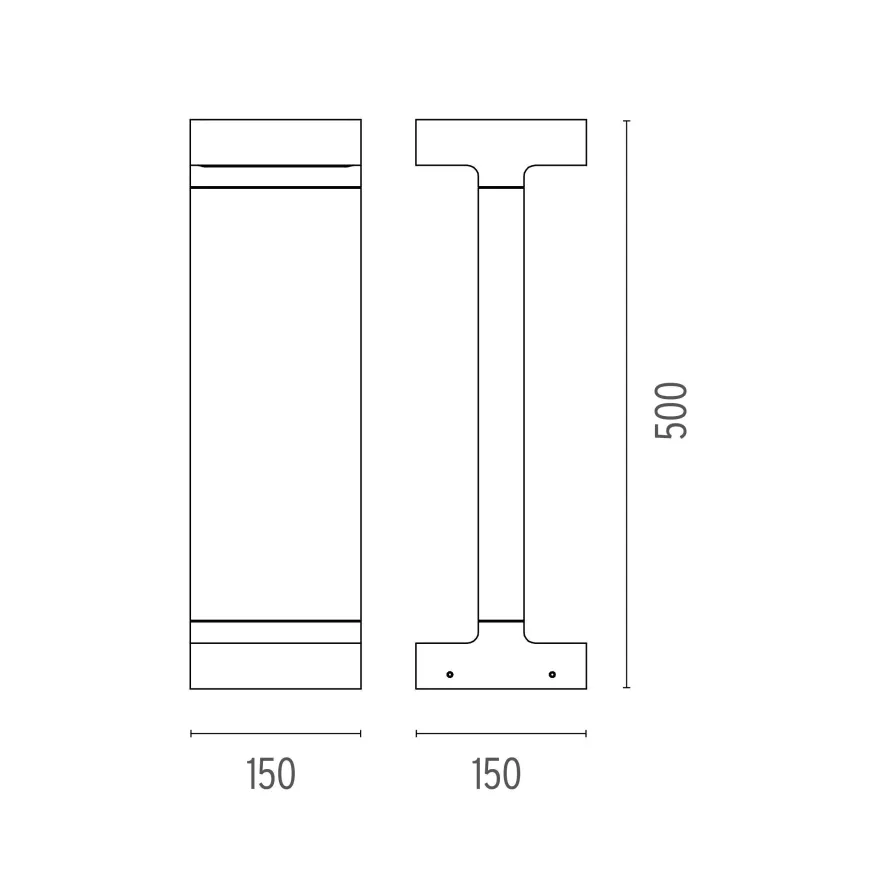 Flos Casting T 150x500 Sokkellamp LED 2700K Zwart 4 Flos Casting T 150x500 Sokkellamp LED 2700K Zwart - Afbeelding 2