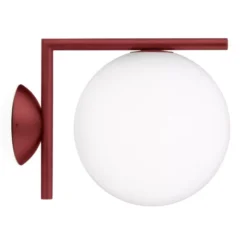 Flos IC Lights C/W2 Outdoor Wandlamp Bordeaux