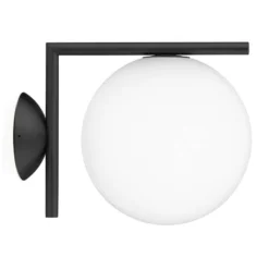 Flos IC Lights C/W2 Outdoor Wandlamp Zwart