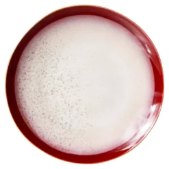 HKliving 70's Ceramic Diner Bord Ø29 Set Van 2 Frost