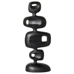 HKliving Aluminium Sculpture Heavy Black Woondecoratie