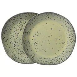 HKliving Gradient Dessert Bord Set Van 2 Ø16 Green