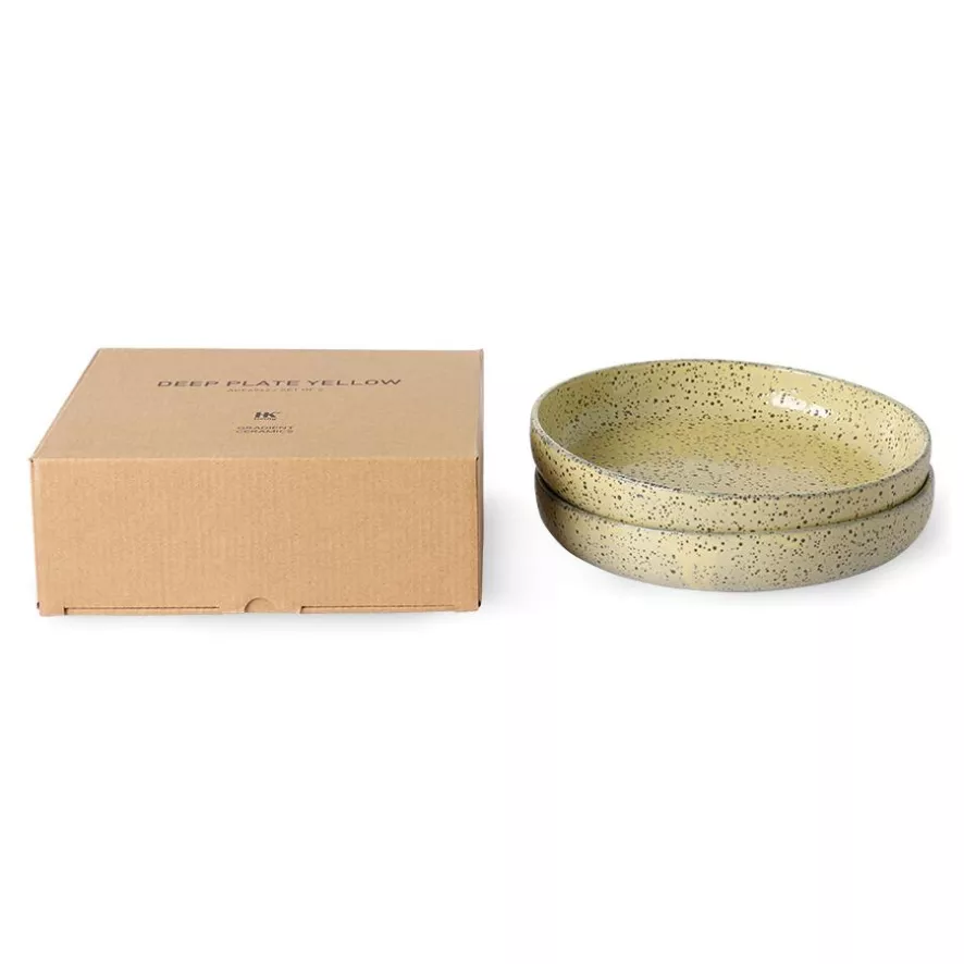 HKliving Gradient Diep Bord Ø21.5 Set Van 2 Green 16 HKliving Gradient Diep Bord Ø21.5 Set Van 2 Green - Afbeelding 14