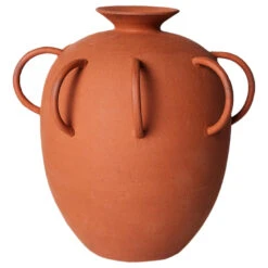 HKliving HK Objects Vaas Met Handvat Terracotta
