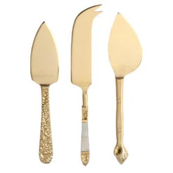 HKliving Kaasmes Bestek Set Van 3 Goud