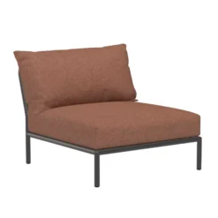Houe Level2 Fauteuil Frame Donkergrijs Stof Rust