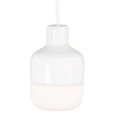 Ifö Electric Ohm Hanglamp 100/155 IP44 Outdoor Opaal Met Stekker Ø9.8 Wit