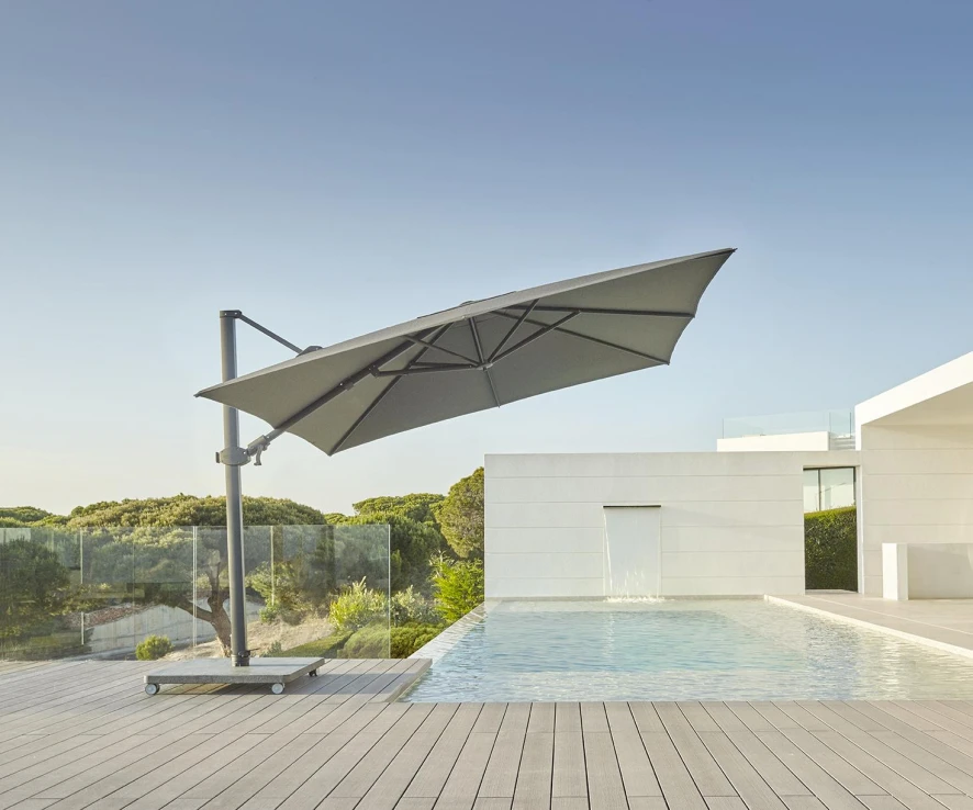 Jardinico Antego Parasol 300x300 Anthracite-natural 17 Jardinico Antego Parasol 300x300 Anthracite-natural - Afbeelding 15