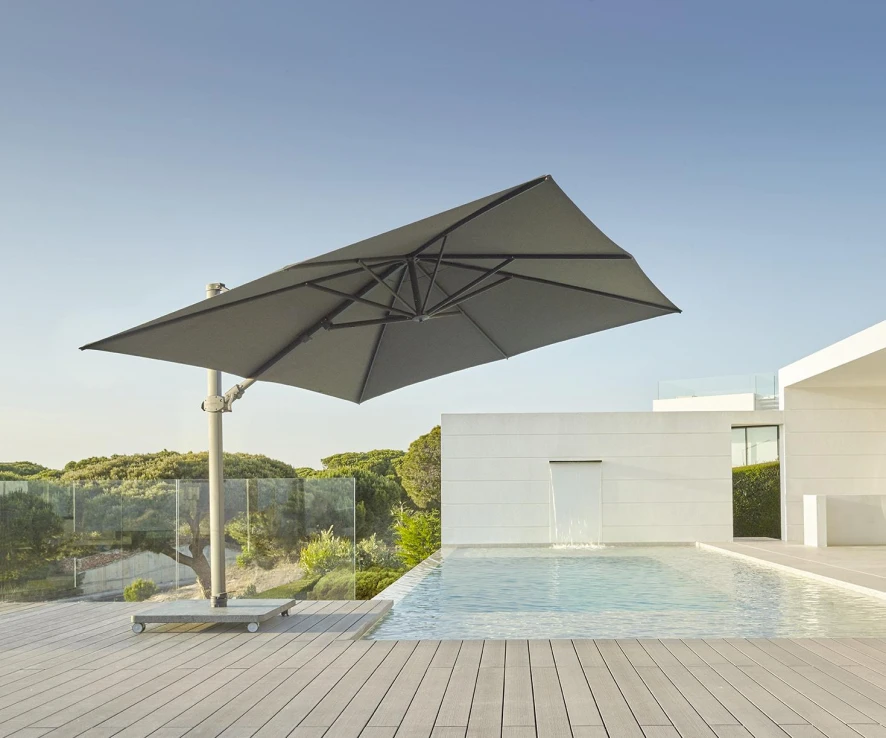 Jardinico Antego Parasol 300x300 Anthracite-natural 19 Jardinico Antego Parasol 300x300 Anthracite-natural - Afbeelding 17