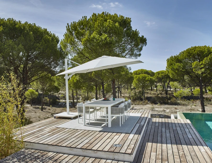 Jardinico Antego Parasol 300x300 Anthracite-natural 21 Jardinico Antego Parasol 300x300 Anthracite-natural - Afbeelding 19