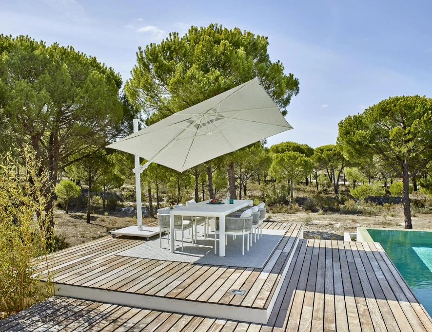 Jardinico Antego Parasol 300x300 Anthracite-natural 22 Jardinico Antego Parasol 300x300 Anthracite-natural - Afbeelding 20