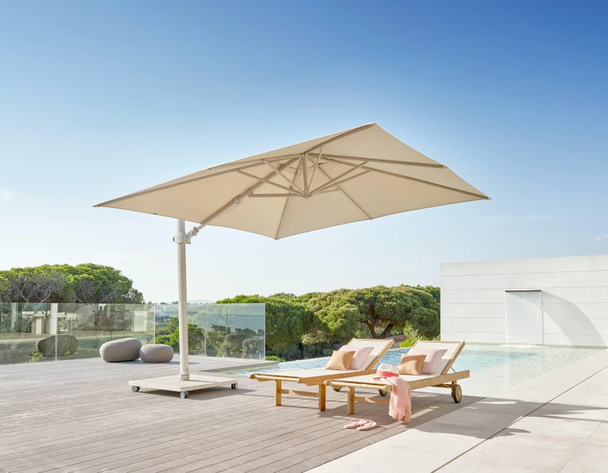Jardinico Antego Parasol 300x300 Anthracite-natural 11 Jardinico Antego Parasol 300x300 Anthracite-natural - Afbeelding 9