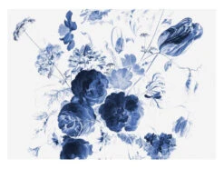 KEK Amsterdam Royal Blue Flowers I Behang (8 Banen)