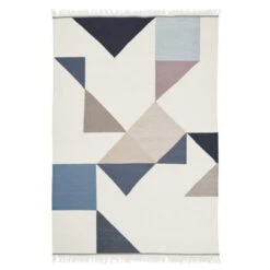 Linie Design Memo Vloerkleed 140x200 Blue