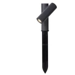 Lucide Tatum Sokkellamp Met Grondvoet LED Buiten IP65 Zwart