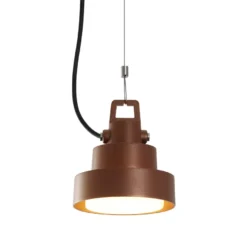 Marset Plaff-on! S16 Hanglamp LED Ø16 Buiten IP65 Roestbruin