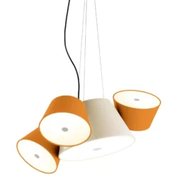Marset Tam Tam 3 Mini Hanglamp Halfmat Wit/oranje