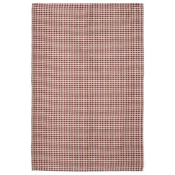 Audo Copenhagen Troides Theedoek Set Van 2 Burnt Sienna/wit