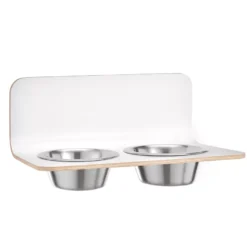 MiaCara Arco Hondenvoerbak Wand Medium/large Wit
