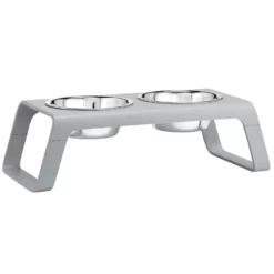 MiaCara Desco Hondenvoerbak Medium Essen Grijs