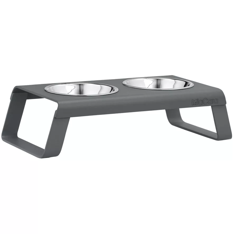 MiaCara Desco Kattenvoerbak Aluminium Zwart 8 MiaCara Desco Kattenvoerbak Aluminium Zwart - Afbeelding 6