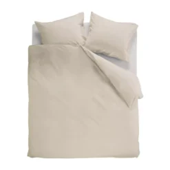 Beddinghouse Organic Basic Dekbedovertrek 200x200/220 + 60x70 Zand