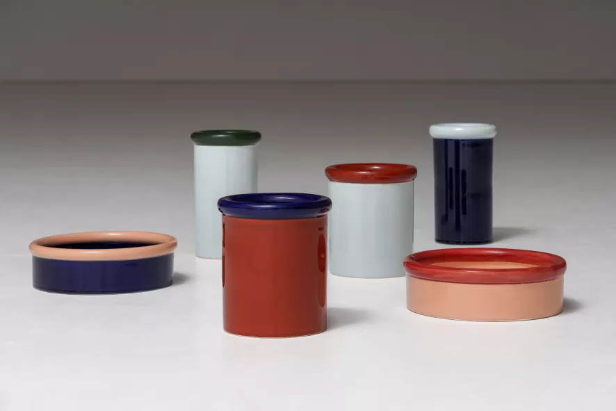 Nine Rod Schaal Ø23.3 Red/Coral 6 Nine Rod Schaal Ø23.3 Red/Coral - Afbeelding 4