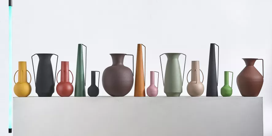 POLSPOTTEN Roman Vazen Set Van 3 Bruin 9 POLSPOTTEN Roman Vazen Set Van 3 Bruin - Afbeelding 7