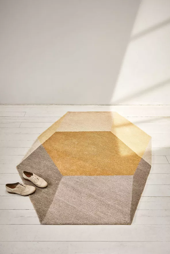 Puik Iso Vloerkleed 142x200 Geel 8 Puik Iso Vloerkleed 142x200 Geel - Afbeelding 6