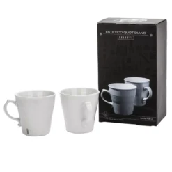 Seletti Estetico Quotidiano Mokken Set Van 2 Porselein