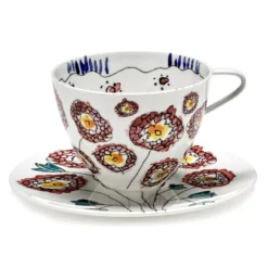 Serax Midnight Flowers By Marni Anemone Milk Cappuccino Mok + Schotel