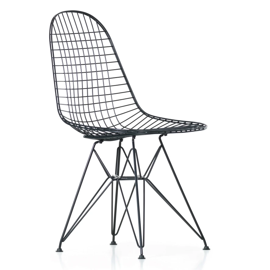Vitra Eames Wire Chair DKR Stoel Wit Gepoedercoat Onderstel 7 Vitra Eames Wire Chair DKR Stoel Wit Gepoedercoat Onderstel - Afbeelding 5