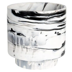 Zuiver Conic Bloempot Ø24.5 Black/white