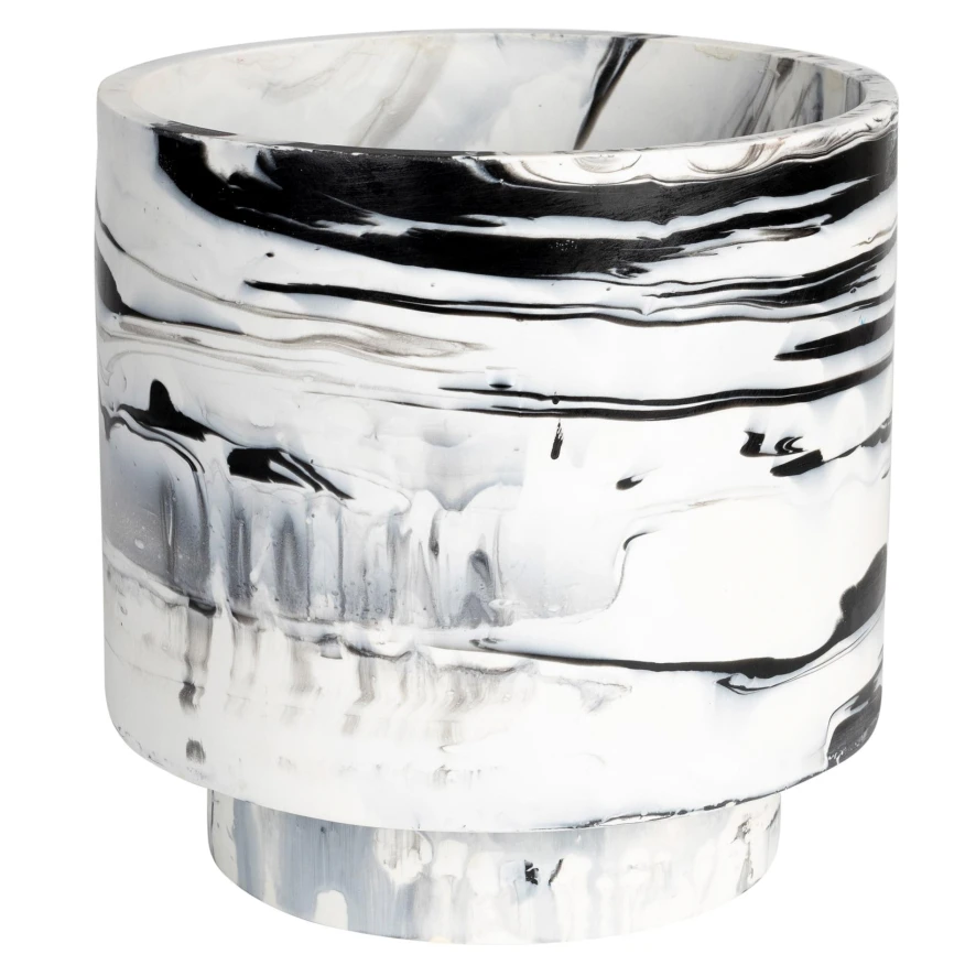 Zuiver Conic Bloempot Ø24.5 Black/white 3 Zuiver Conic Bloempot Ø24.5 Black/white