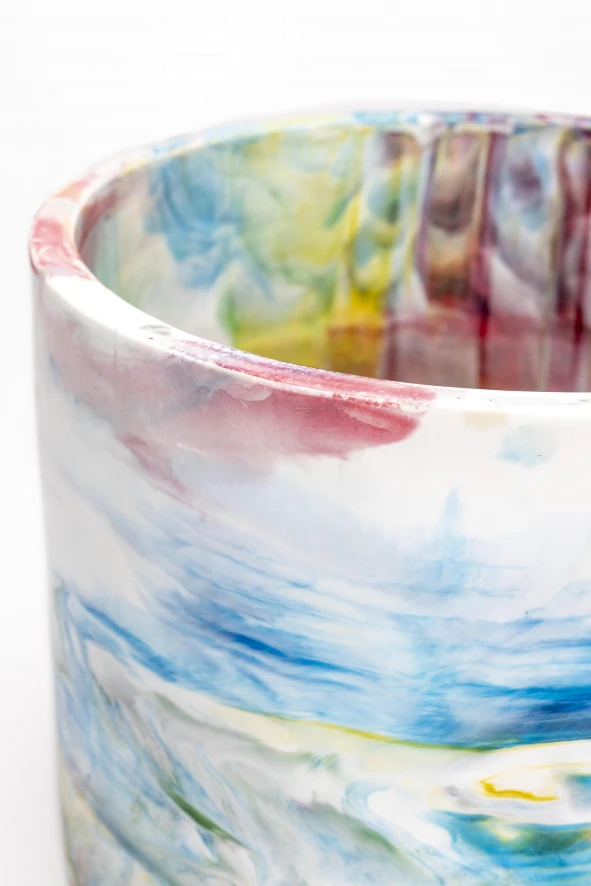 Zuiver Conic Bloempot Ø24.5 Black/white 10 Zuiver Conic Bloempot Ø24.5 Black/white - Afbeelding 8